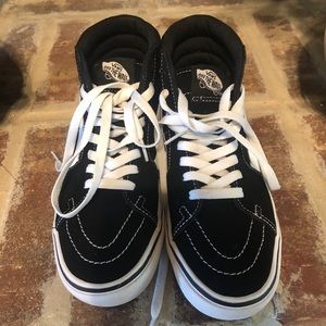 Vans hi- top shoes size 6 women